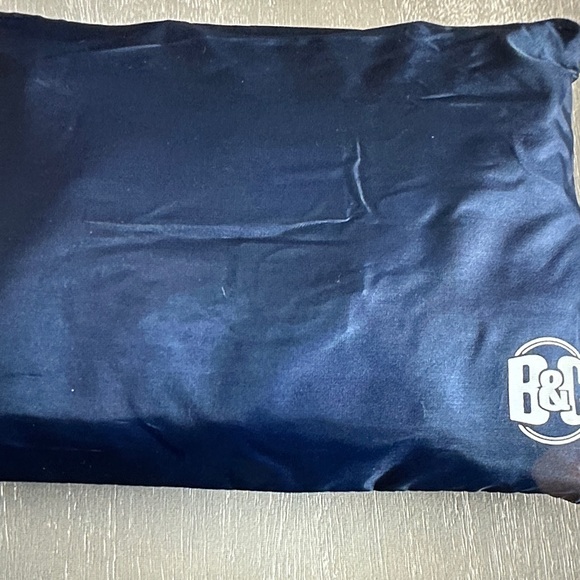 Blue and White Striped Tote Bag - Picture 3 of 3